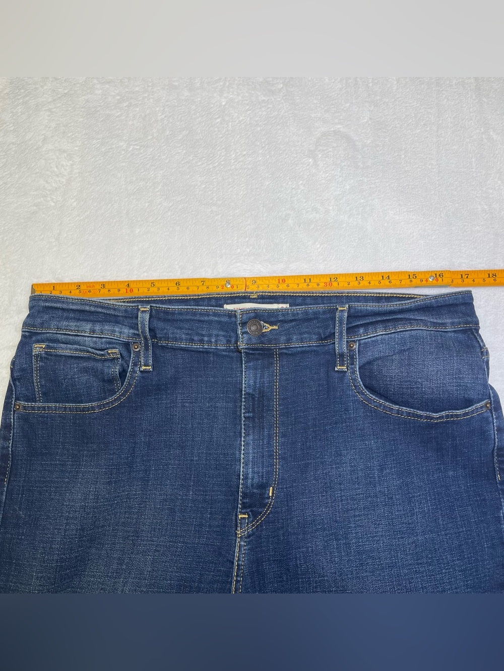 Levi's 721 High Rise Skinny Jeans Women's Size 34 Dark Wash Stretch Denim - Picture 7 of 8